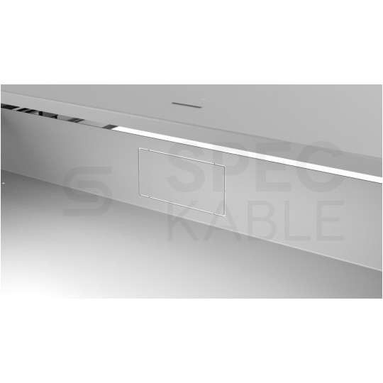 Szuflada z zamkiem do szafy RACK 19" 2U 320mm szara na narzędzia, sprzęt i dokumenty