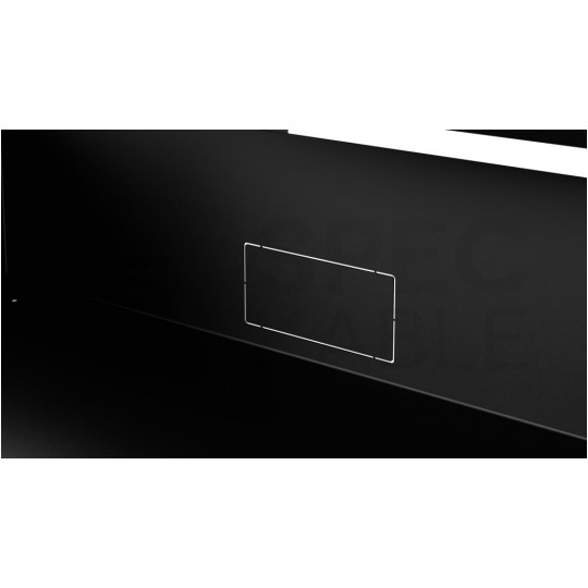 Szuflada z zamkiem do szafy RACK 19" 3U 320mm czarna na narzędzia, sprzęt i dokumenty