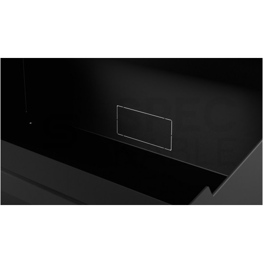 Szuflada z zamkiem do szafy RACK 19" 4U 320mm czarna na narzędzia, sprzęt i dokumenty