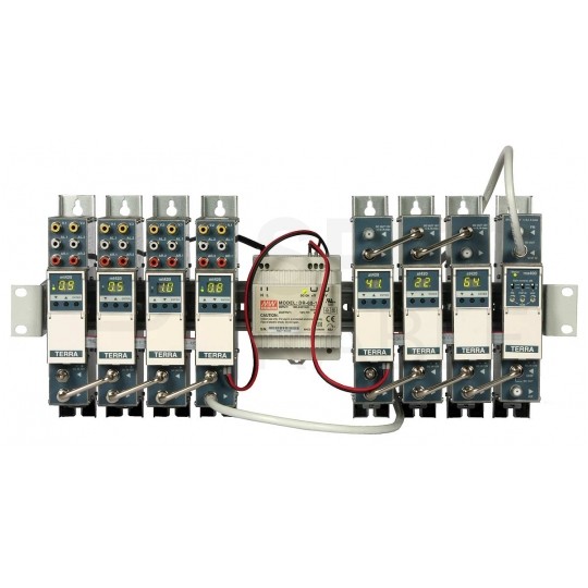 Szyna montażowa DIN TH35 1U RACK 19" biały TERRA