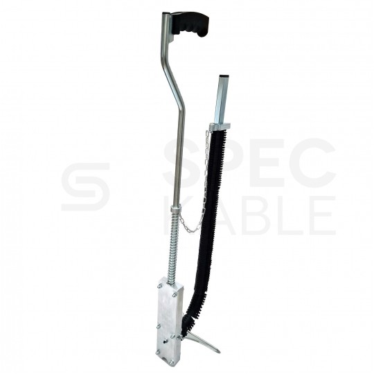 Tacker stalowo-aluminiowy do montażu spinek, rur ogrzewania podłogowego PERT PEX 38-45mm