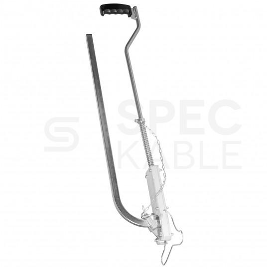 Tacker stalowo-aluminiowy do montażu spinek, rur ogrzewania podłogowego PERT PEX 38-45mm