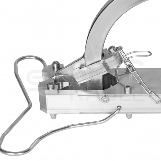 Tacker stalowo-aluminiowy do montażu spinek, rur ogrzewania podłogowego PERT PEX 38-45mm