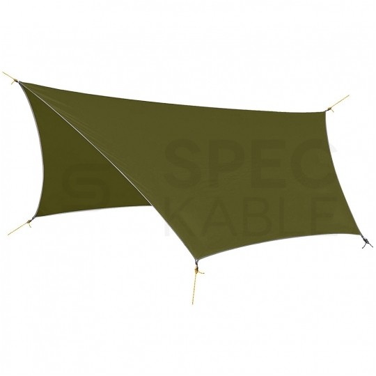 Tarp wodoodporny, płachta biwakowa 360 x 290cm 210T zielony NEO 63-130