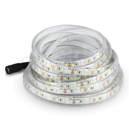 Taśma 120x LED SMD 2835 8W/mb biała ciepła IP65 24V op=10m V-TAC VT-2835-7.5