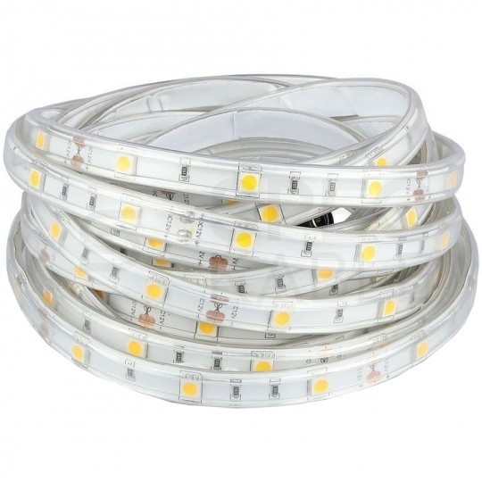 Taśma 150x LED 5050 4.8W/mb ciepła biała 3000K IP65 12V op=5m V-TAC VT-5050