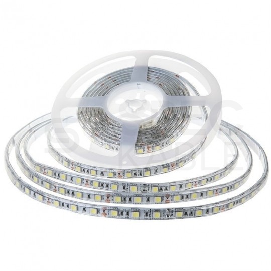 Taśma 300x LED 5050 10.8W/mb 3000K IP65 12V op=5m barwa WW biała ciepła V-TAC VT-5050 60-IP65