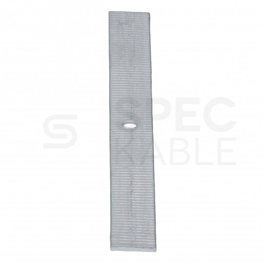 Taśma aluminiowa cięta do mocowania kabli (np. YDY, YDYp) Uchwyt kablowy 120mm z otworem 3,4mm TA-C-120 1kg