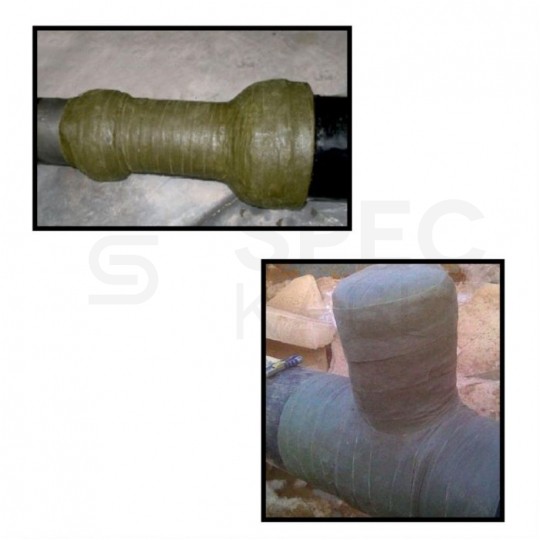 Taśma antykorozyjna 100mm x 10m Inover TF T-WAX do instalacji odgromowych i uziemiających