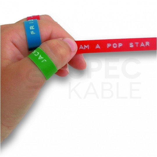 Taśma DYMO 3D plastikowa 9mm x 3m (zielona / biały nadruk) [520105 / S0898160] do wytłaczarek Junior + Omega