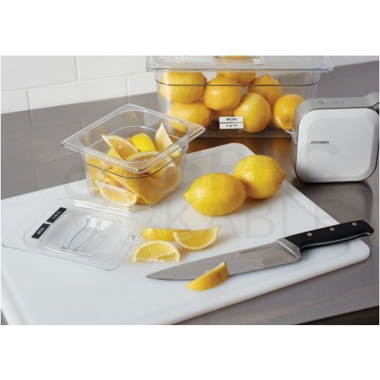 Taśma DYMO D1 Durable 12mm x 3m (czerwona / biały nadruk) [1978366] ORYGINALNA