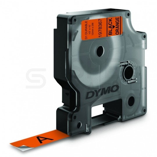 Taśma DYMO D1 Durable 12mm x 3m (pomarańczowa / czarny nadruk [1978367] ORYGINALNA