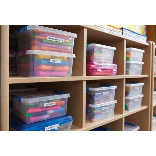 Taśma DYMO D1 Standard 19mm x 7m (biała / czarny nadruk) PACK 10szt. [2093098] ORYGINALNA