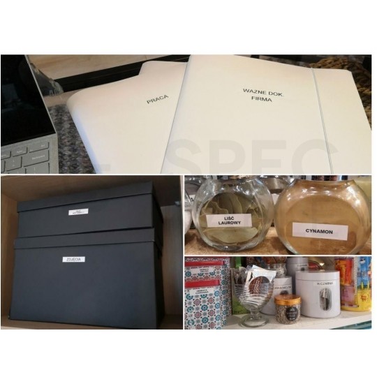 Taśma DYMO D1 Standard 19mm x 7m (biała / czarny nadruk) PACK 10szt. [2093098] ORYGINALNA