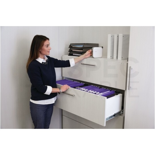 Taśma DYMO D1 Standard 19mm x 7m (biała / czarny nadruk) PACK 10szt. [2093098] ORYGINALNA