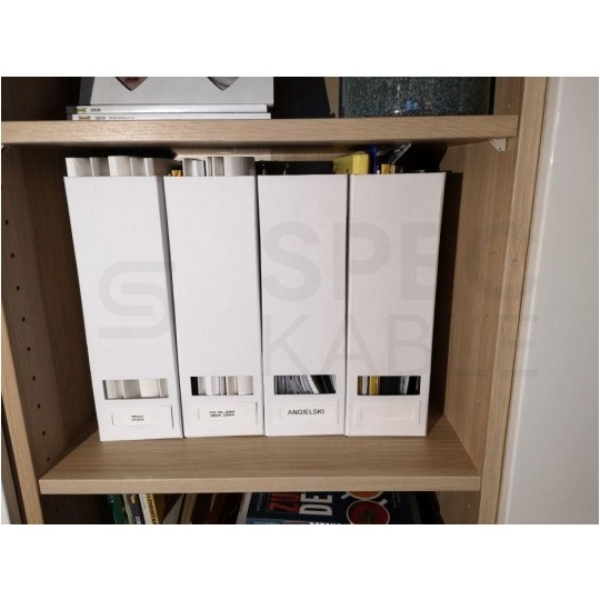 Taśma DYMO D1 Standard 19mm x 7m (biała / czarny nadruk) PACK 10szt. [2093098] ORYGINALNA