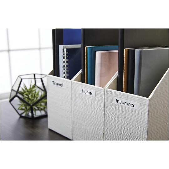 Taśma DYMO D1 Standard 9mm x 7m (biała / czarny nadruk) [41913 (40913) / S0720680] ORYGINALNA