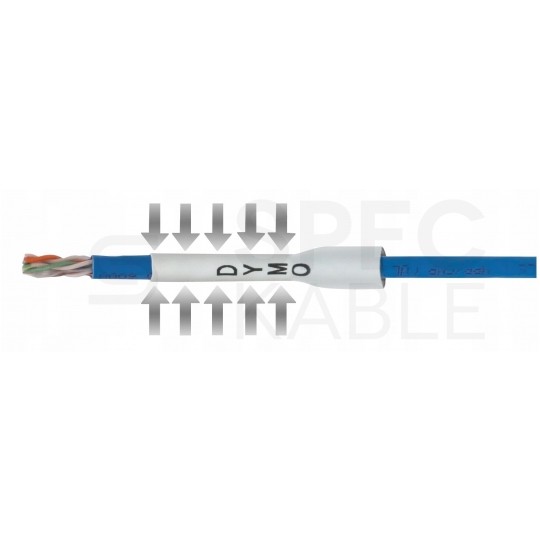 Taśma DYMO IND Rurka termokurczliwa 6mm x 1,5m (biała / czarny nadruk) RHINO Industrial [18051 / S0718260] ORYGINALNA