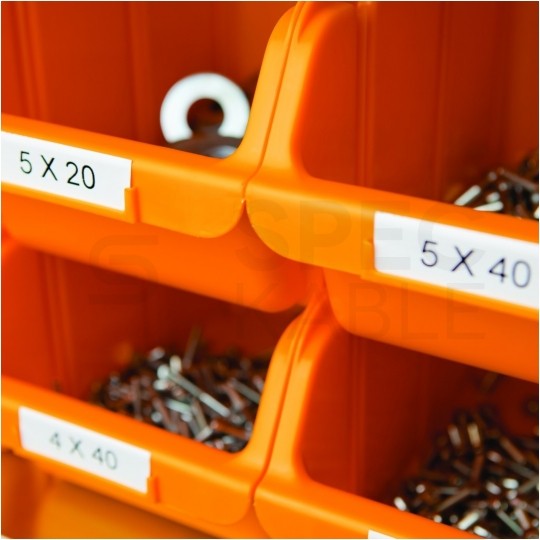 Taśma DYMO IND winylowa uniwersalna 12mm x 5,5m (czerwona / biały nadruk) RHINO Industrial [1805416] ORYGINALNA