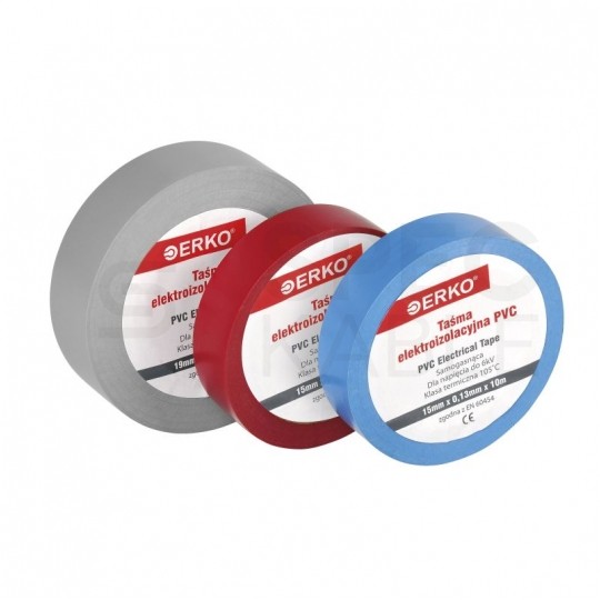 Taśma izolacyjna PVC 15mm x 10m ERKO żółta