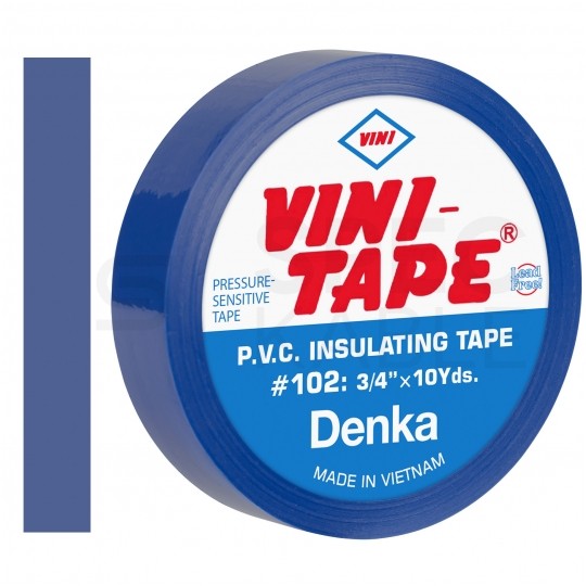 Taśma izolacyjna PVC 19mm x 10m Denka VINI-TAPE niebieska