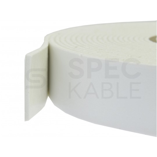 Taśma klejąca dwustronna piankowa 20mm x 5m biała REBEL
