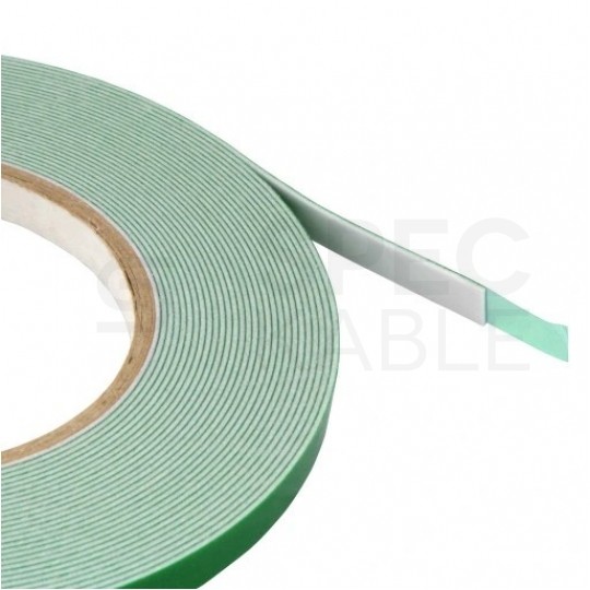 Taśma klejąca dwustronna piankowa 9mm x 5m biała MASTERLED