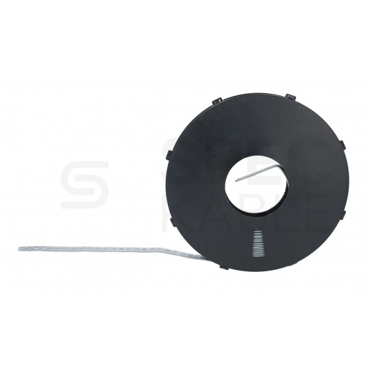 Taśma montażowa stalowa perforowana powlekana 14mm x 10m ocynkowana do drewna, betonu i profili stalowych Rawlplug