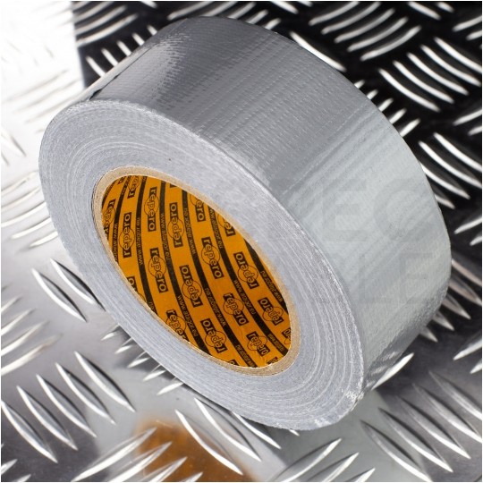 Taśma naprawcza Duct Tape 48mm x 50m zbrojona wodoodporna Repero 801P srebrna