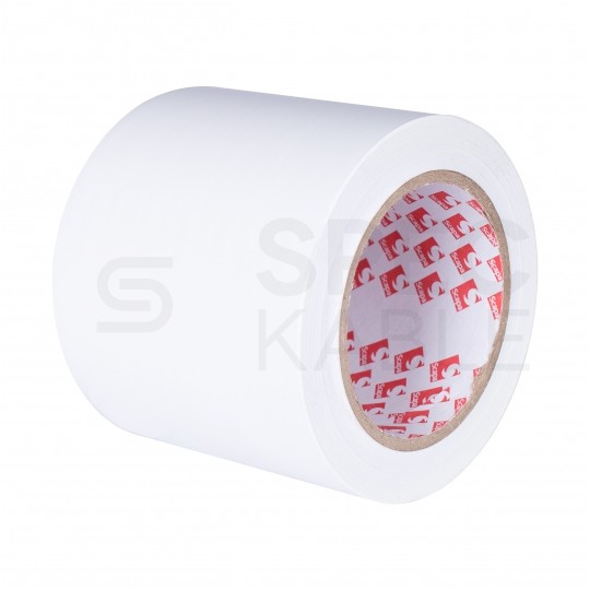 Taśma oznaczeniowa ostrzegawcza PVC 100mm x 33m SCAPA 2721 biała