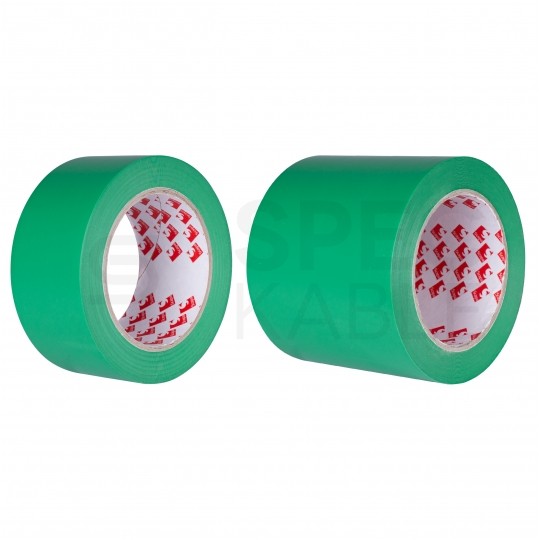 Taśma oznaczeniowa ostrzegawcza PVC 100mm x 33m SCAPA 2721 zielona