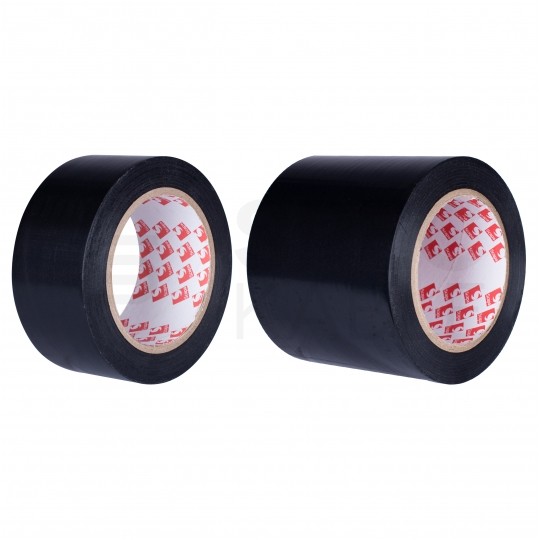 Taśma oznaczeniowa ostrzegawcza PVC 50mm x 33m SCAPA 2721 czarna