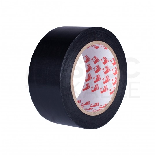 Taśma oznaczeniowa ostrzegawcza PVC 50mm x 33m SCAPA 2721 czarna