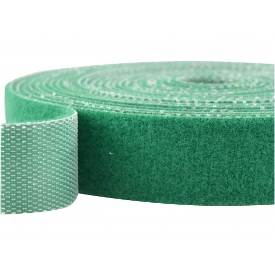 Taśma rzepowa 16mm 4m zielona Back To Back do organizacji kabli i przewodów