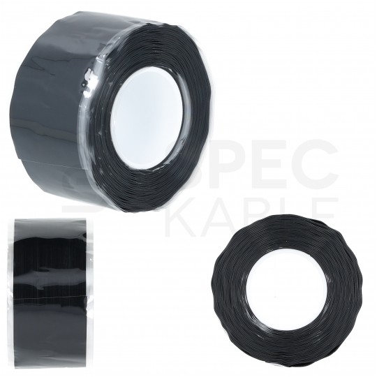 Taśma silikonowa uszczelniająca samowulkanizacyjna 25mm x 3m czarna