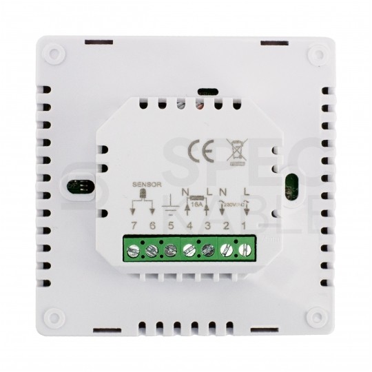 Termostat podłogowy regulator temperatury przewodowy / bezprzewodowy z WiFi i wyświetlaczem LCD IP30 HT-08 VOLT