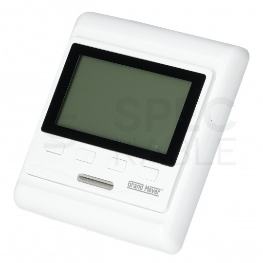 Termostat podłogowy regulator temperatury przewodowy z wyświetlaczem LCD IP20 HW500 GRAND MEYER