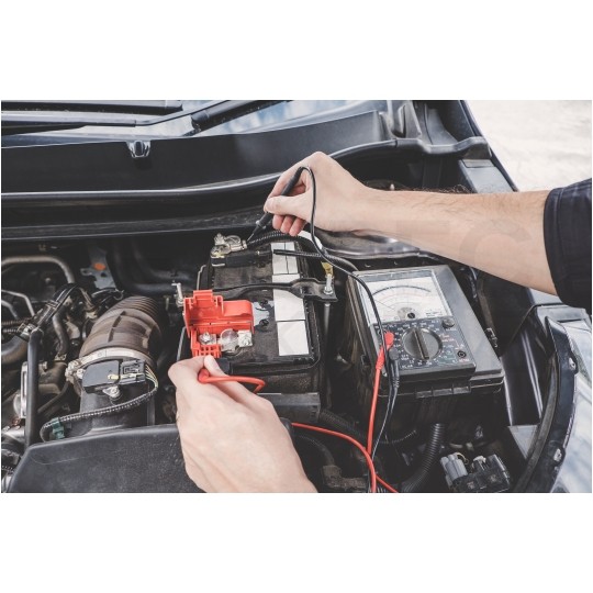 Tester akumulatorów samochodowych cyfrowy 12/24V LCD FOXSUR FBT200