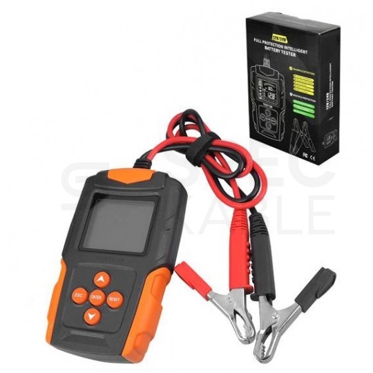 Tester akumulatorów samochodowych cyfrowy 12/24V LCD FOXSUR FBT200