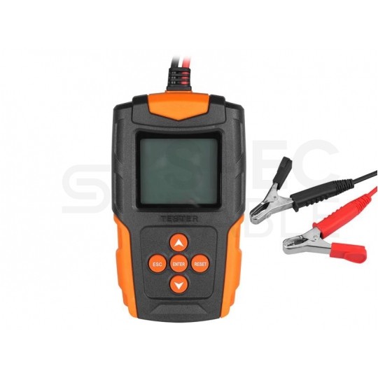 Tester akumulatorów samochodowych cyfrowy 12/24V LCD FOXSUR FBT200