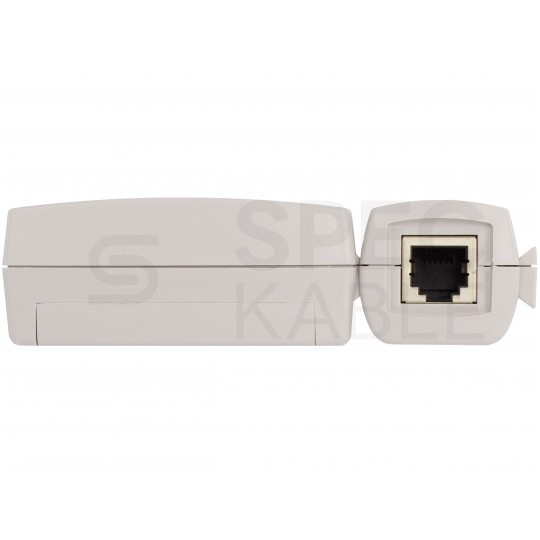 Tester kabli sieciowych LAN RJ45 + RJ12 / RJ11 z diodami LED czarny
