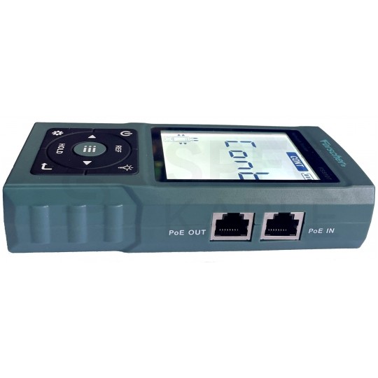 Tester kabli sieciowych RJ45 PREMIUM z pomiarem PoE, mocy optycznej długości przewodu FORSCHER FS8107