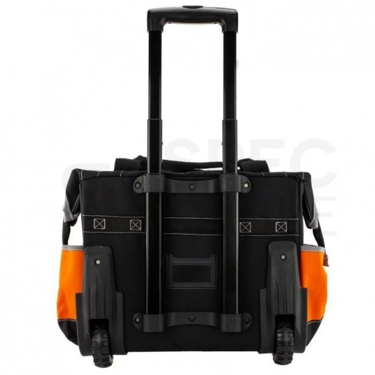 Torba monterska narzędziowa na kółkach ze wzmocnieniem i telekopowym uchwytem 6+11 kieszeni NEO 84-302