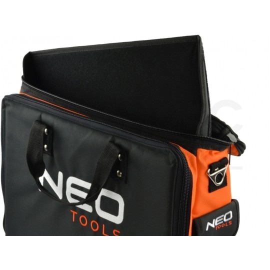 Torba narzędziowa monterska ze wzmocnieniem i organizerem 17+2 kieszeni, na ramię NEO 84-308