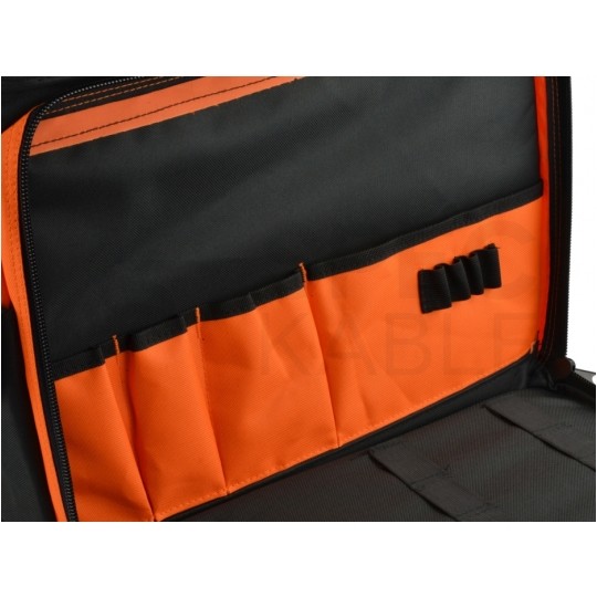 Torba narzędziowa monterska ze wzmocnieniem i organizerem 17+2 kieszeni, na ramię NEO 84-308