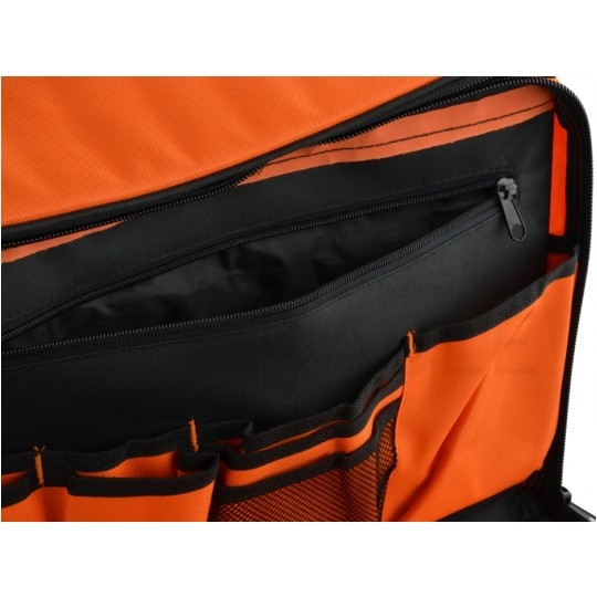 Torba narzędziowa monterska ze wzmocnieniem i organizerem 17+2 kieszeni, na ramię NEO 84-308