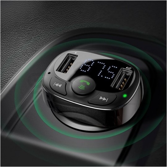 Transmiter radiowy FM Bluetooth z ładowarką USB 3.4A Baseus