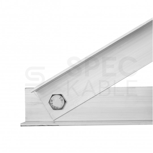 Trójkąt montażowy do paneli PV pionowy kąt 30 stopni + 3 śruby M10x20mm