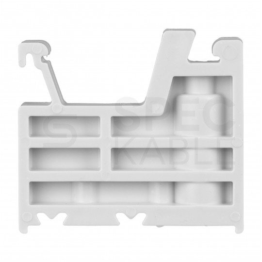 Trzymacz / blokada końcowa do złączek ZUG TMX-2 biała INCOBEX