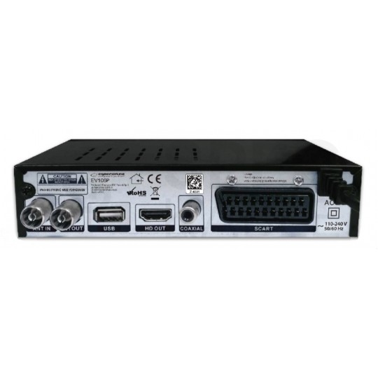 Tuner cyfrowy DVB-T2 HEVC H.265 dekoder telewizji naziemnej Esperanza EV106R